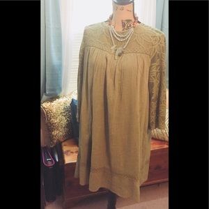 Size L olive dress